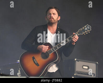 Kings of Leon perform at British Summertime, Hyde Park, Lonodn  Featuring: Kings of Leon, Caleb Followill Where: London, United Kingdom When: 06 Jul 2017 Credit: WENN.com Stock Photo