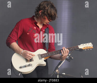 Kings of Leon perform at British Summertime, Hyde Park, Lonodn  Featuring: Kings of Leon, Matthew Followill Where: London, United Kingdom When: 06 Jul 2017 Credit: WENN.com Stock Photo