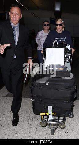 Kirsten Dunst arrives at the airport  Featuring: Kirsten Dunst Where: Los Angeles, California, United States When: 07 Jul 2017 Credit: WENN.com Stock Photo