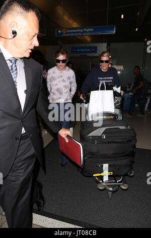 Kirsten Dunst arrives at the airport  Featuring: Kirsten Dunst Where: Los Angeles, California, United States When: 07 Jul 2017 Credit: WENN.com Stock Photo