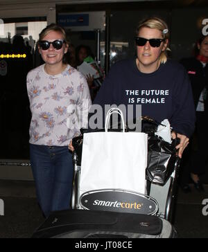 Kirsten Dunst arrives at the airport  Featuring: Kirsten Dunst Where: Los Angeles, California, United States When: 07 Jul 2017 Credit: WENN.com Stock Photo