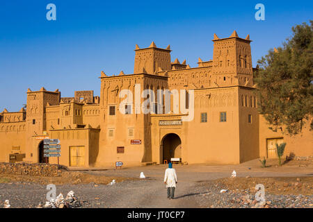 Hotel Kasbah Amridil, Dades Valley, Skoura. Morocco, Maghreb North Africa Stock Photo