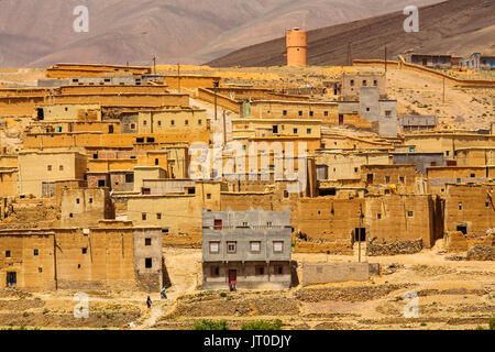 Agriculture, Tilmi mountain village. Dades Valley, Dades Gorges, High Atlas. Morocco, Maghreb North Africa Stock Photo