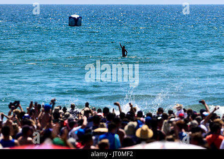 2014 Vans US Open of Surfing - Signings and Skate Practice Featuring: Kanoa  Igarashi Where:, Stock Photo, Picture And Rights Managed Image. Pic.  WEN-WENN21592566