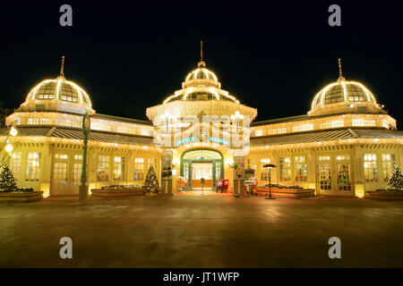 SEOUL, KOREA - DECEMBER 21,2014: Oriental Restaurant is one of the largest restaurants of Everland. It was built in the theme of Modern Transition per Stock Photo