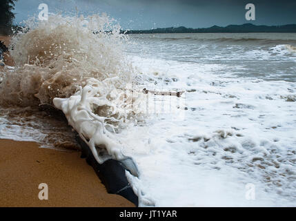 BEACH AT CHERATING PAHANG MALAYSIA Stock Photo