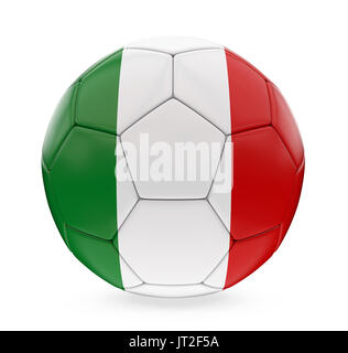 Soccer Ball Italy Flag Isolated Stock Photo