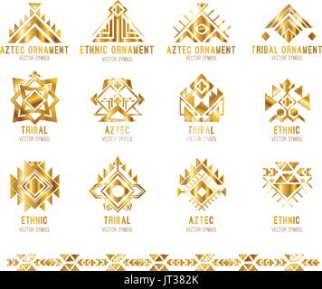 Tribal business logo card Stock Vector