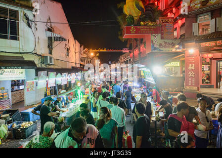 Jonker Walking Street Night Market, Malacca, Malaysia Stock Photo