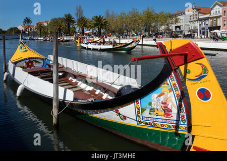 Aveiro, known as the Venice of Portugal, is a popular tourist destination in the Centro region of Portugal. Stock Photo
