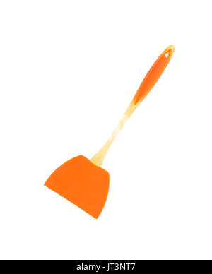 Modern silicone slotted turner isolated on white background. Clipping path is included Stock Photo
