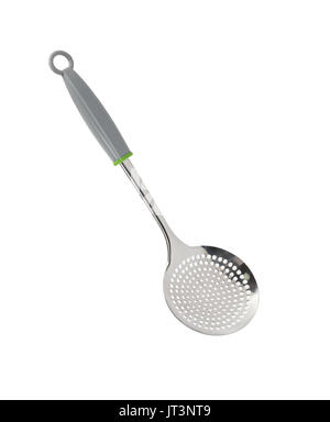 Modern steel skimmer isolated on white background. Clipping path is included Stock Photo