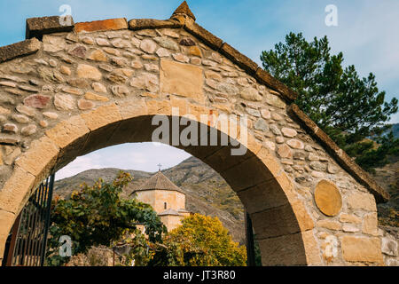 Ateni, Shida Kartli Region, Georgia. Arch Entrance Gates To Georgian Orthodox Ateni Sioni Church  Is In The Village Of Ateni, Some 10 Km South Of The  Stock Photo