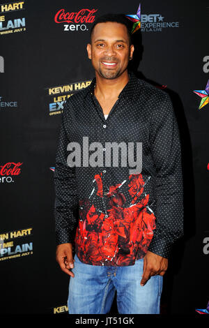 Actor Mike Epps arrives 'Kevin Hart: Let Me Explain' premiere Regal Cinemas L.A. Live June 27,2013 Los Angeles,California. Stock Photo