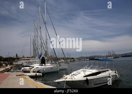 Lavrio Port Attica Greece Yachts Stock Photo