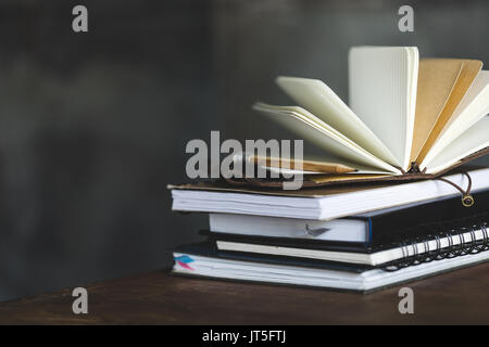 Stack of diaries Stock Photo - Alamy