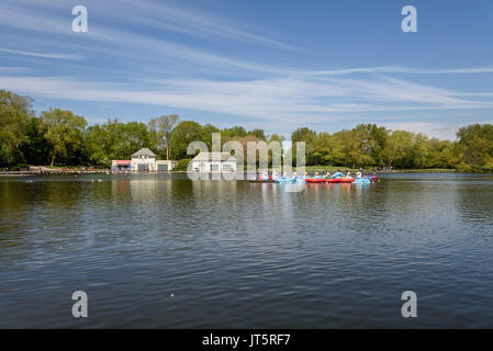 The lake in Stanley Park Blackpool. Stock Photo