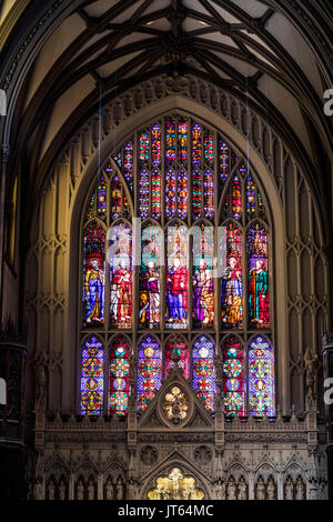 NEW YORK, USA - October 14, 2016. Inside of Trinity Church Located on Wall Street and Broadway, Manhattan, New York. Stock Photo