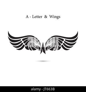 how to draw S letter tattoo designs with wings easy step by step  YouTube