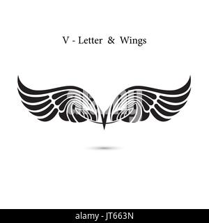 Letter V With Wings Images – Browse 3,983 Stock Photos, Vectors, and Video