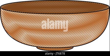 barbecue equipment bowl theme element Stock Vector