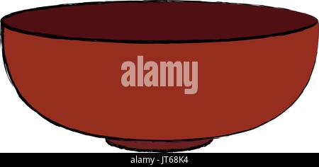 barbecue equipment bowl theme element Stock Vector