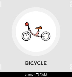 Bicycle Icon Vector. Flat icon isolated on the white background. Editable EPS file. Vector illustration. Stock Vector