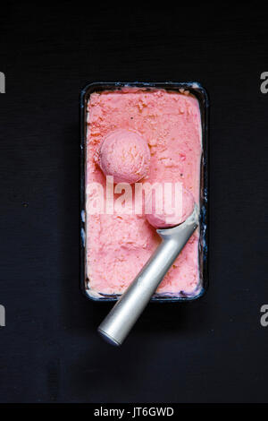 Strawberry Ice cream Stock Photo