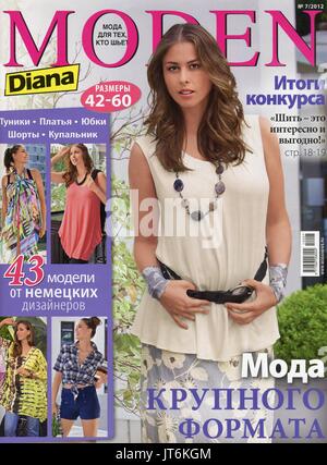 Front Cover of Russian magazine 'Mden Diana'. Stock Photo