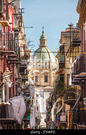 View at the church of San Matteo located in heart of Palermo, Italy. Stock Photo