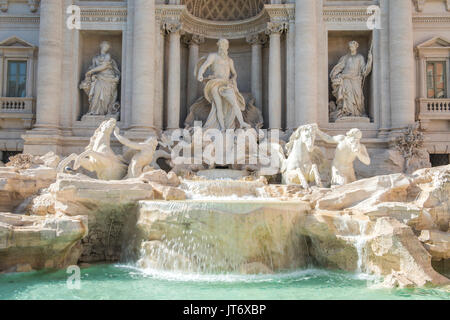 The world-famous Trevi Fountain in Rome is a public fountain built in 1762. Composed of stone it stands 26.3 metres high and 49.15 metres wide.