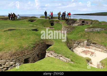 Skara Brae, Neolithic village, Orkney Islands Stock Photo