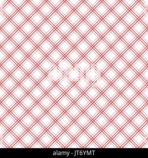 Geometric plaid diagonal line vintage seamless vector pattern. Stock Vector
