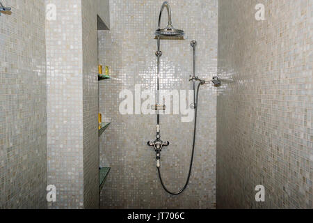 Modern luxury shower booth Stock Photo