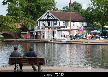 Boating on the River Avon, Stratford upon Avon Stock Photo