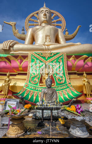 Big Buddha temple or Wat Phra Yai in Kho Samui island, Thailand Stock Photo