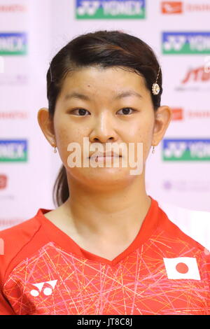 Ajinomoto National Training Center, Tokyo, Japan. 7th Aug, 2017. Ayaka Takahashi (JPN), AUGUST 7, 2017 - Badminton : Japan national team training session prior to the 2017 BWF World Championships at Ajinomoto National Training Center, Tokyo, Japan. Credit: Naoki Nishimura/AFLO SPORT/Alamy Live News Stock Photo