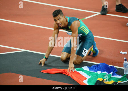 London, UK. 8th Aug, 2017. Wayde Van Niekerk (RSA) Athletics : IAAF World Championships London 2017 Men's 400m Final at The London Stadium in London, UK . Credit: YUTAKA/AFLO SPORT/Alamy Live News Stock Photo