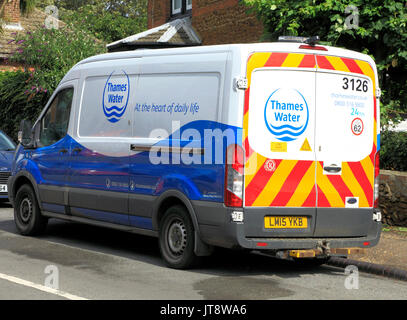 Thames Water, company, companies, service vehicle, van, vans, vehicles, England, UK Stock Photo
