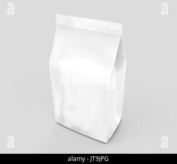 Download Pearl white coffee bean bag mockup, blank foil bag ...