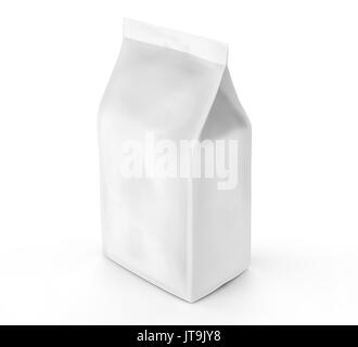 Download Pearl white coffee bean bag mockup, blank foil bag ...