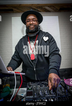 LAS VEGAS, NV - January 24 : Questlove pictured at the Grand Opening of Yardbird Southern Table & Bar at The Venetian Las Vegas in Las Vegas, NV on January 24, 2015. Credit:  Erik Kabik Photography/ MediaPunch. ***HOUSE COVERAGE*** Stock Photo