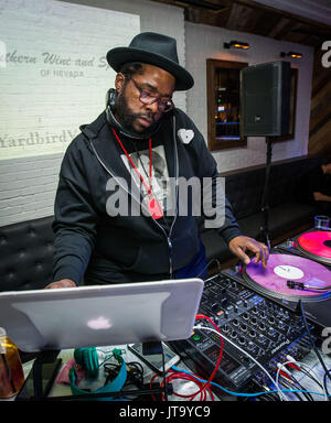 LAS VEGAS, NV - January 24 : Questlove pictured at the Grand Opening of Yardbird Southern Table & Bar at The Venetian Las Vegas in Las Vegas, NV on January 24, 2015. Credit:  Erik Kabik Photography/ MediaPunch. ***HOUSE COVERAGE*** Stock Photo