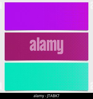 Halftone dot pattern banner design - vector illustration from circles in varying sizes Stock Vector