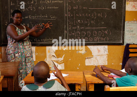 Mulago School for the Deaf, run by the Mulago Catholic Spiritan Community, Uganda, Africa Stock Photo