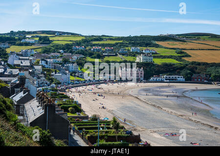 Beach of Port Erin, Isle of Man, crown dependency of the United Kingdom, Europe Stock Photo