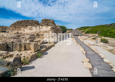 Archaeological site of Tharros, Sardinia, Italy, Mediterranean, Europe Stock Photo