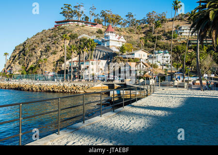 The town of Avalon, Santa Catalina Island, California, United States of America, North America Stock Photo