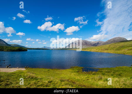 Lough Inagh in the Connemara National Park, County Galway, Connacht, Republic of Ireland, Europe Stock Photo