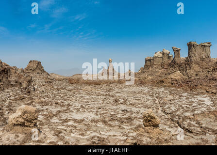Sandstone formations in Dallol, hottest place on earth, Danakil depression, Ethiopia, Africa Stock Photo